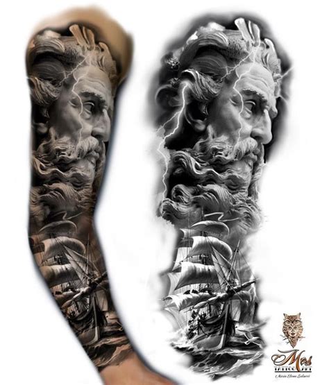 210 Amazing Poseidon Tattoo Designs With Meanings 2024 Greek Gods Ink