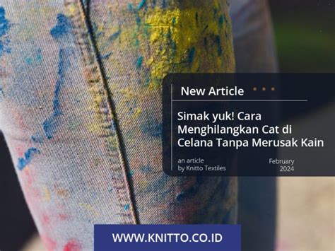 Cara Menghilangkan Cat Di Celana Yang Wajib Dicoba Cek