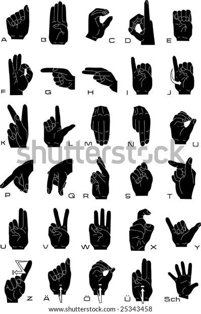 Sign Language Alphabet Stock Vector (Royalty Free) 25343458