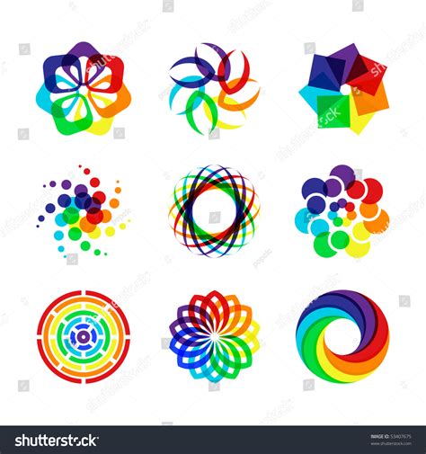 Rainbow Symbols Stock Vector (Royalty Free) 53407675 | Shutterstock