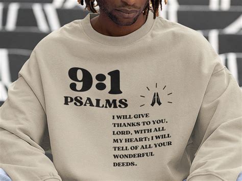 Christian Apparel Psalms Bible Verse Sweater Jesus Sweatshirt