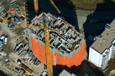 Luftbild Berlin Hochhaus Neubau Wuhletaler Fenster Im Ortsteil