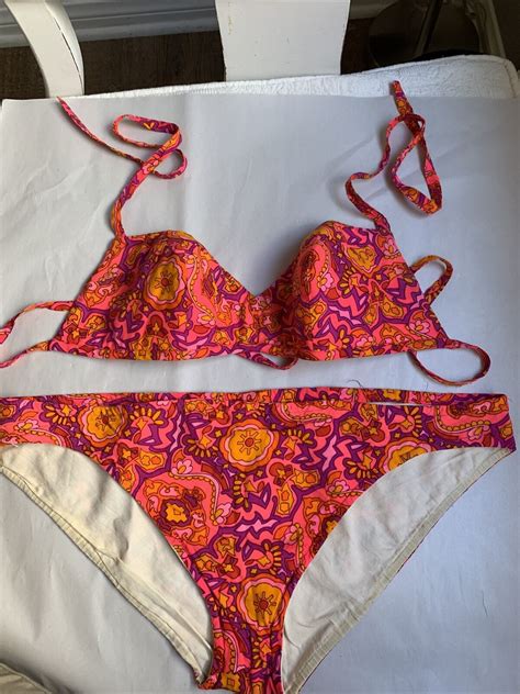 Vintage Neon Psychedelic Bikini 1960s By Love Brand Gem