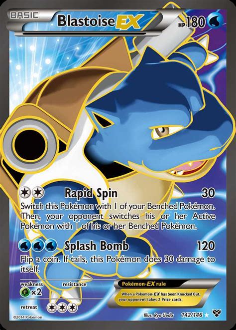 Blastoise EX xy1 142 Pokémon Card Database PokemonCard