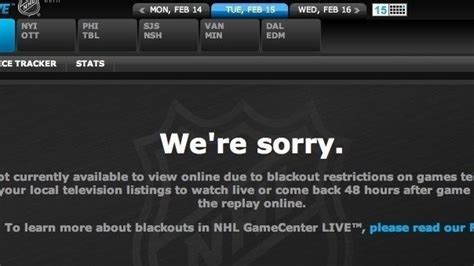 Petition · Change to NHL Blackout Rules - United States · Change.org