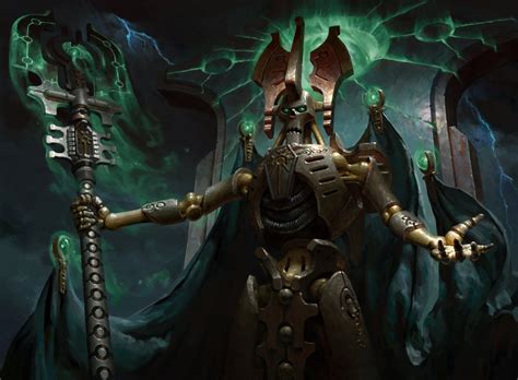 Szarekh The Silent King Mtg Art From Warhammer 40000 Set By Anton