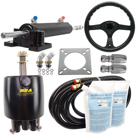 Hydraulic Inboard Steering Kit & Steering Wheel - Up To 150hp | Boat ...