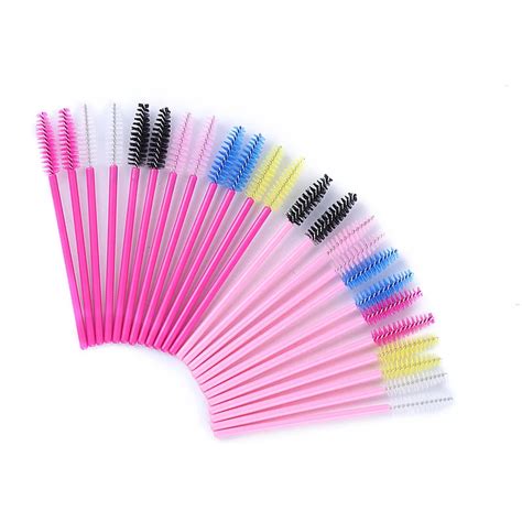 Pcs Set Disposable Micro Eyelash Brushes Mascara Wands Applicator