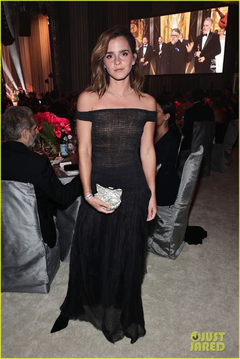 Emma Watson Makes Rare Appearance At Elton John S Oscars Party 2023