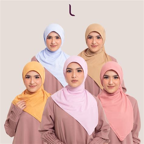 Jual PROMO Elzatta Jilbab Segi Empat Polos Premium Bahan Ultra Satin