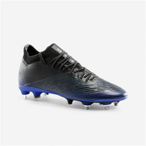 Adult Soft Ground Football Boots CLR SG - Black/Blue KIPSTA - Decathlon