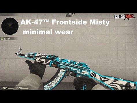 StatTrak AK 47 Frontside Misty Minimal Wear Showcase Video Capture