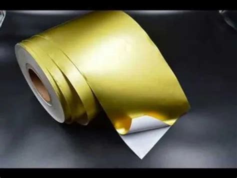 Hot Melt Self Adhesive Gold Paper Packaging Type Roll 125 GSM At 400 Kg In Thane