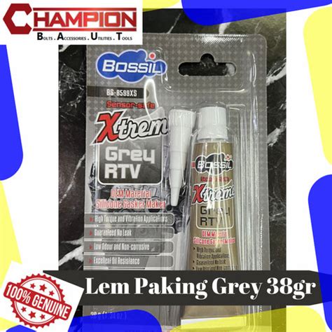 Jual Lem Gasket Paking Grey Abu RTV Xtreme Bossil High Temp Quality