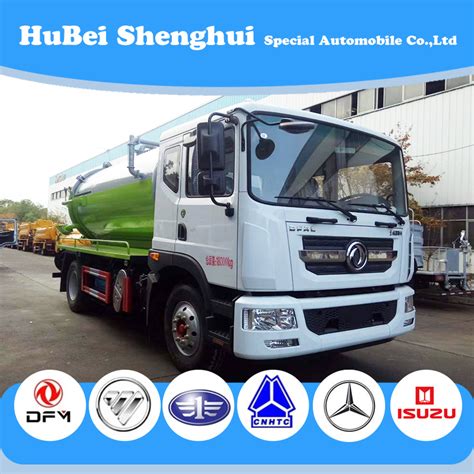 Original Dongfeng 4X2 Vacuum Sewage Truck 12m3 12cbm Sewage Suction