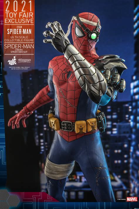 Marvel S Spider Man Cyborg Spider Man Suit Figure By Hot Toys The Toyark News