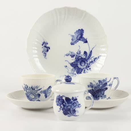 Kaffeservis Delar Bl Blomster Royal Copenhagen Danmark