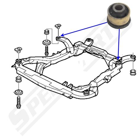 Speedparts Sweden Bussning Motorram Subframe 9 5 02 10