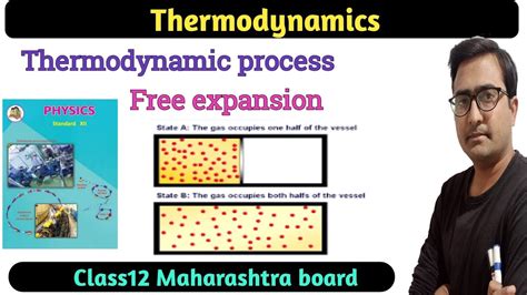 Free Expansion Class Thermodynamics Maharashtra Board Youtube