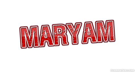 Maryam Logo | Free Name Design Tool from Flaming Text