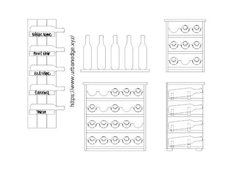 Wine Rack Cad Blocks Download Wine Rack Dwg