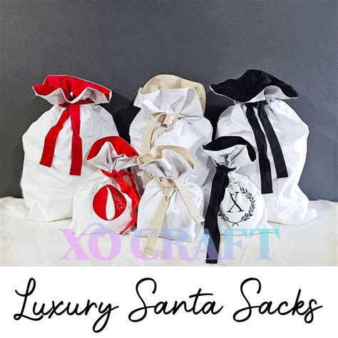 Luxury Blank Santa Sacks Xo Craft