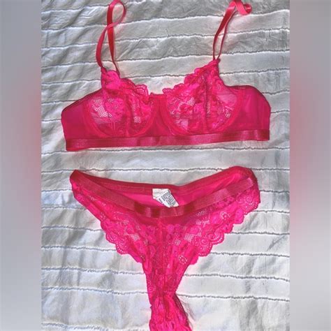 Amazon Intimates Sleepwear Hot Pink Lingerie Set Nwot Poshmark