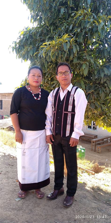 Maring Couple Manipur Fashion Style