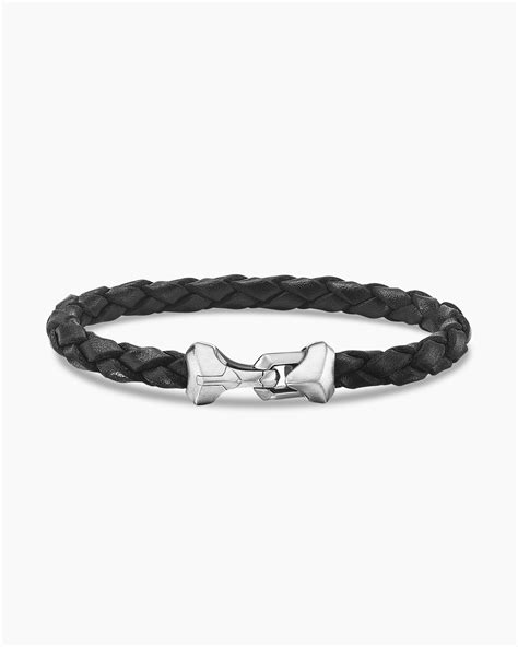 Black Leather Bracelet For Men