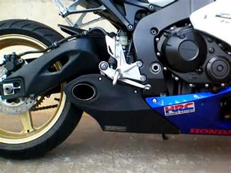 Honda CBR1000RR 2008 11 CS Racing Exhaust Sound Test YouTube