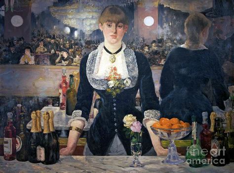 A Bar at the Folies-Bergere, 1881-1882 Photograph by Edouard Manet