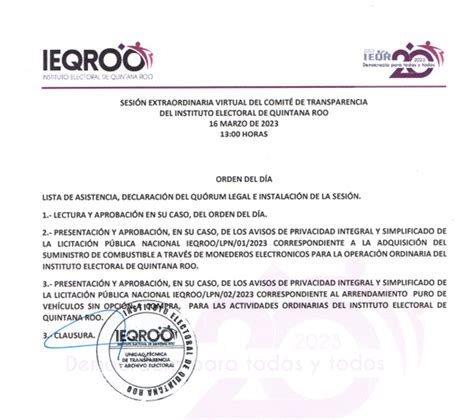 IEQROO on Twitter Sesiona el Comité de Transparencia que preside el