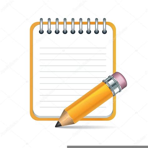 Notepad And Pencil Clipart | Free Images at Clker.com - vector clip art online, royalty free ...