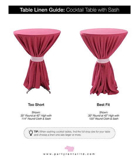 Lets Talk Linens The Ultimate Guide To Table Linen Sizes Party