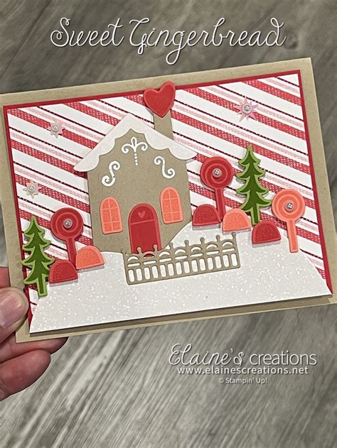 Sweet Gingerbread Card Elaine S Creations Independent Stampin Up