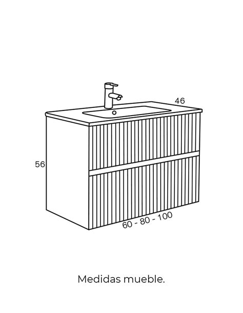 Mueble baño moderno Etna de Sanchís