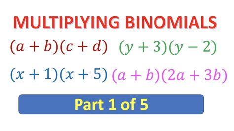 Multiplying A Binomial By A Binomial