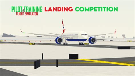 Airbus A Landing Competition In Ptfsroblox Youtube