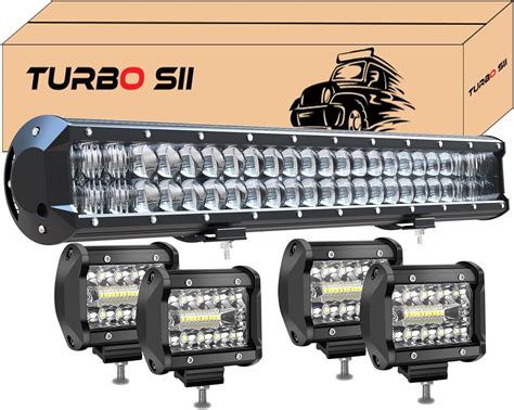 H L D D L Turbo Sii Inch W Led Light Bar D Lens Spot Flood