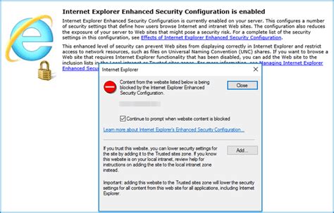 How To Turn Off Internet Explorer Enhanced Security Configuration In