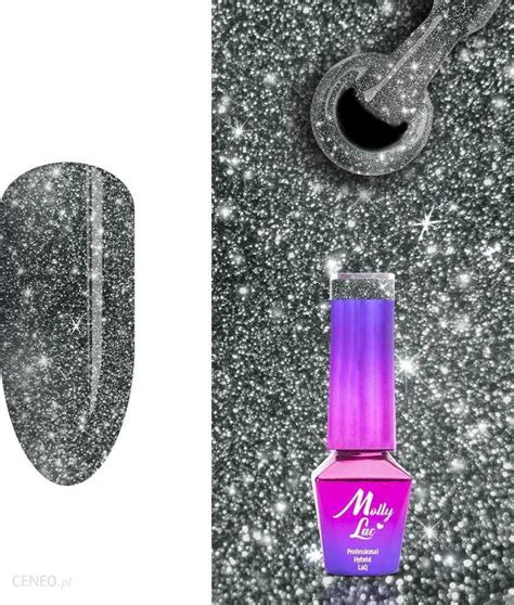 MollyLac 566 Flashing Lights Extreme Brokatowy Lakier Hybrydowy 5ml