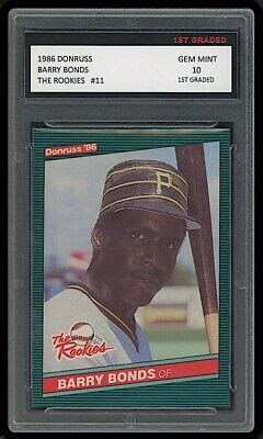 Barry Bonds Donruss The Rookies St Graded Rookie Card Rc