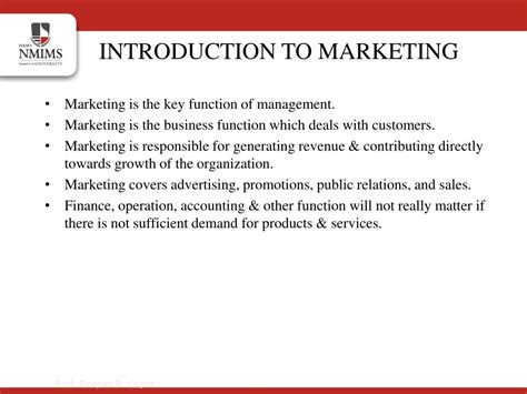 Ppt Introduction To Marketing Management Powerpoint Presentation