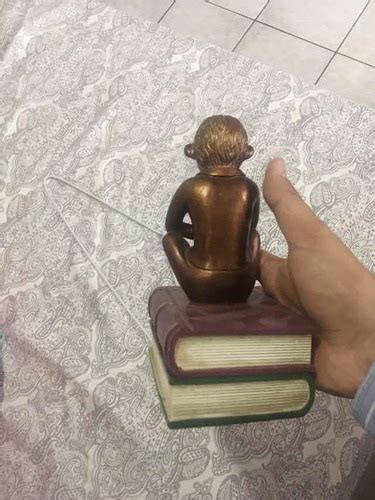 Aparador De Livros Macacos Pensador Rodin MercadoLivre