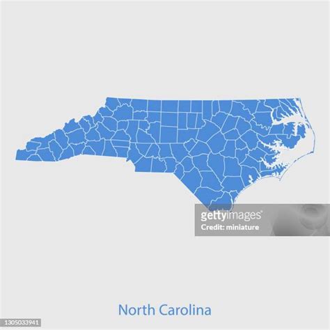 1044 North Carolina Counties Map Stock Photos High Res Pictures And