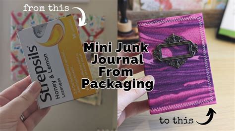 Mini Junk Journal Tutorial Part 1 ~ Making The Cover ~ Using