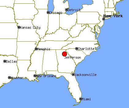 Jefferson Georgia Map