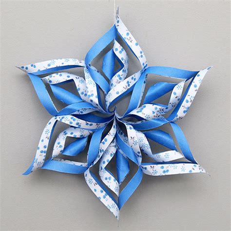 3D Paper Snowflake | Kids' Crafts | Fun Craft Ideas | FirstPalette.com