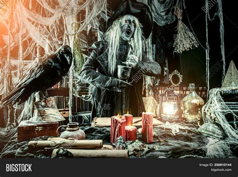 Scary Wizard Raven Image And Photo Free Trial Bigstock