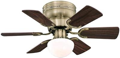 Hampton Bay Carriage House 52 In LED Indoor Polished Brass Ceiling Fan